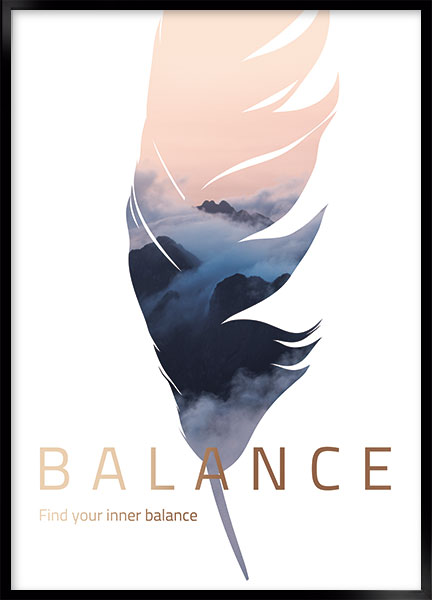 Plakat Balance - Stil: Elastica