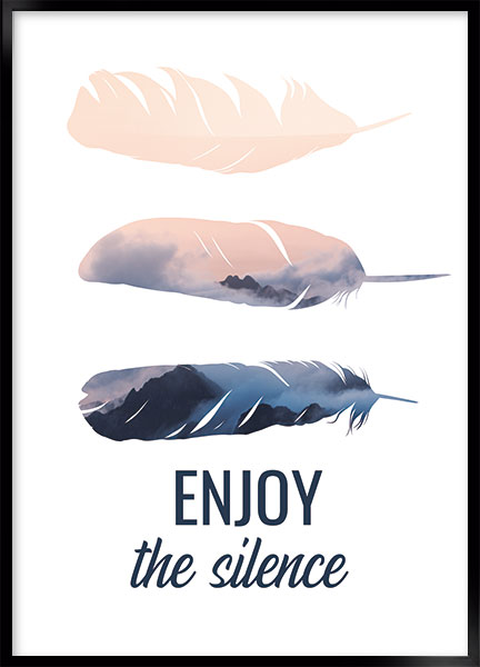 Plakat - Enjoy silence