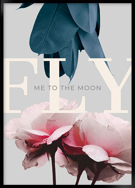 Plakat Fly me to the moon - Stil: Elastica