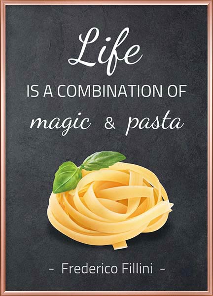 Plakat Pasta magi - Køkkenplakater