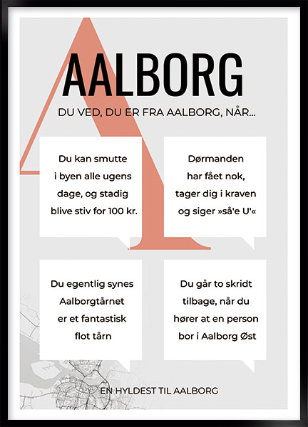 Plakat - Du er fra Aalborg