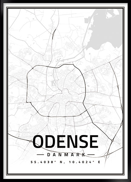 Plakat - Kort Odense no2