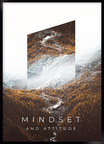 Plakat Mindset - Tekst plakater