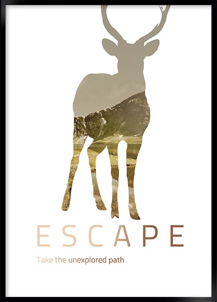 Plakat Escape - Stil: Natur