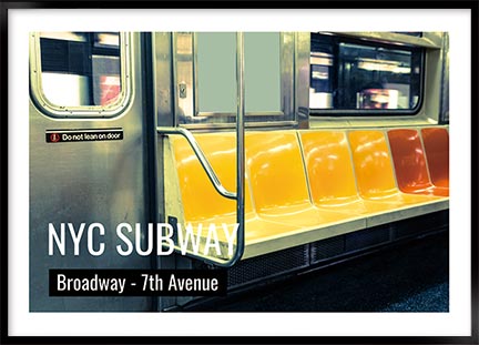 Plakat NYC Broadway - New York