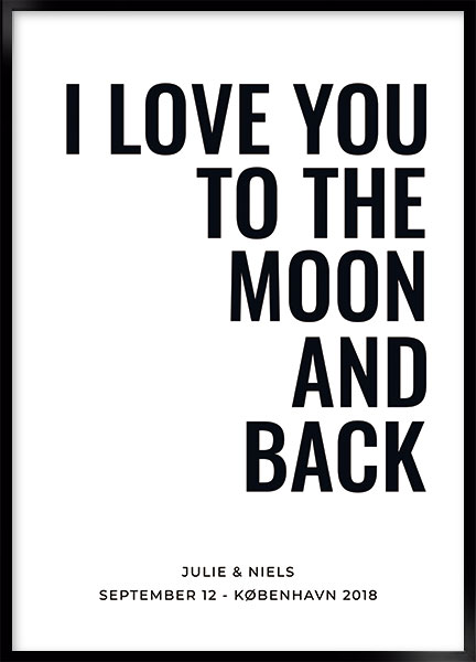 Plakat - Moon and back