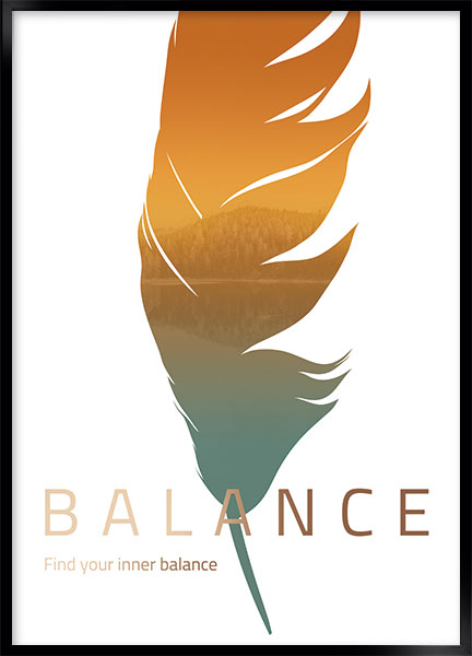 Plakat Balance - Stil: Pinje